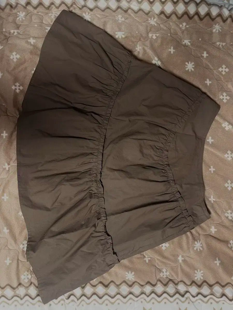 グロウニー Tシャツ ダブル レイヤード フリル スカート ブラウン スカート