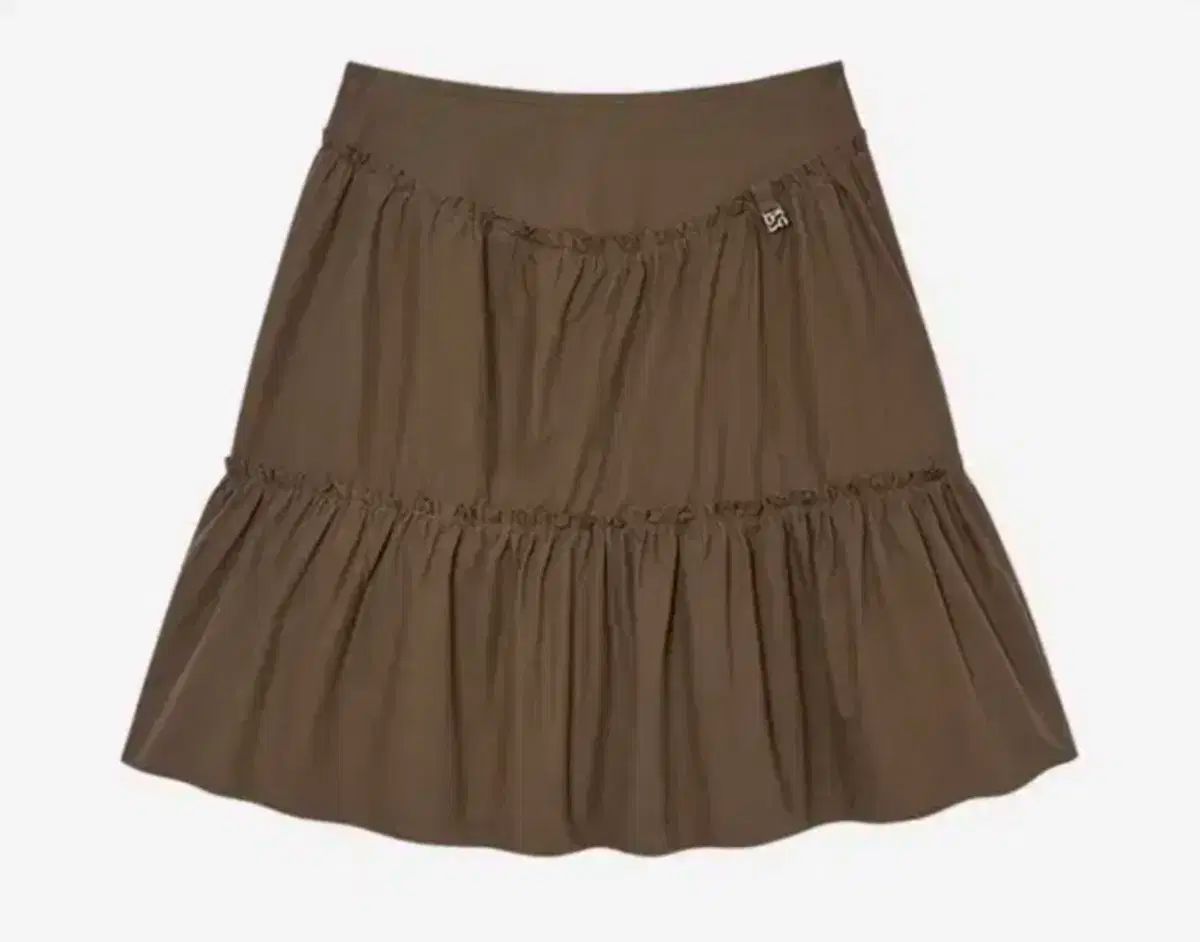 グロウニー Tシャツ ダブル レイヤード フリル スカート ブラウン スカート