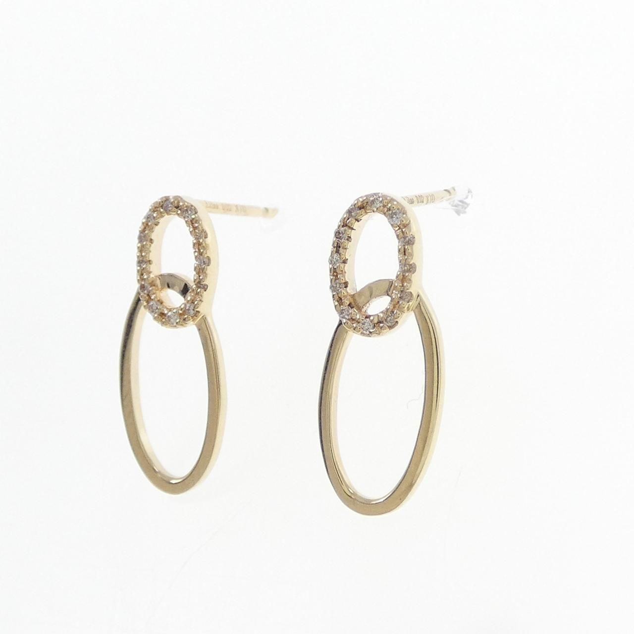 リラ ダイヤモンド ピアス 0.04 CT