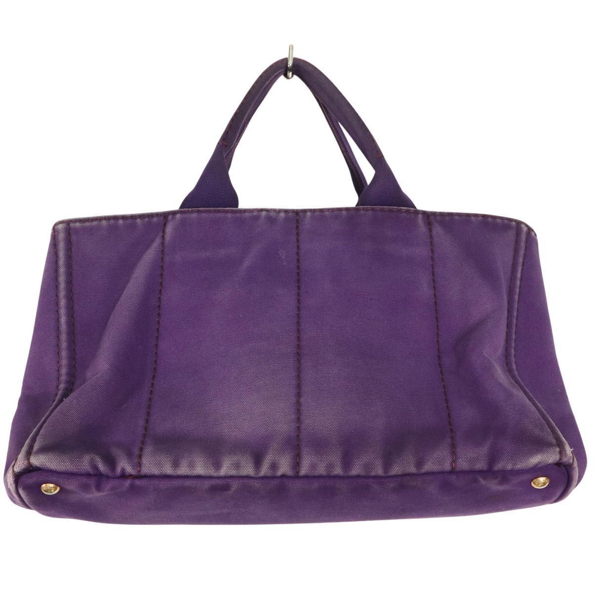 プラダ カナパ 美品 紫 希少】PRADA プラダ カナパ トートバッグ