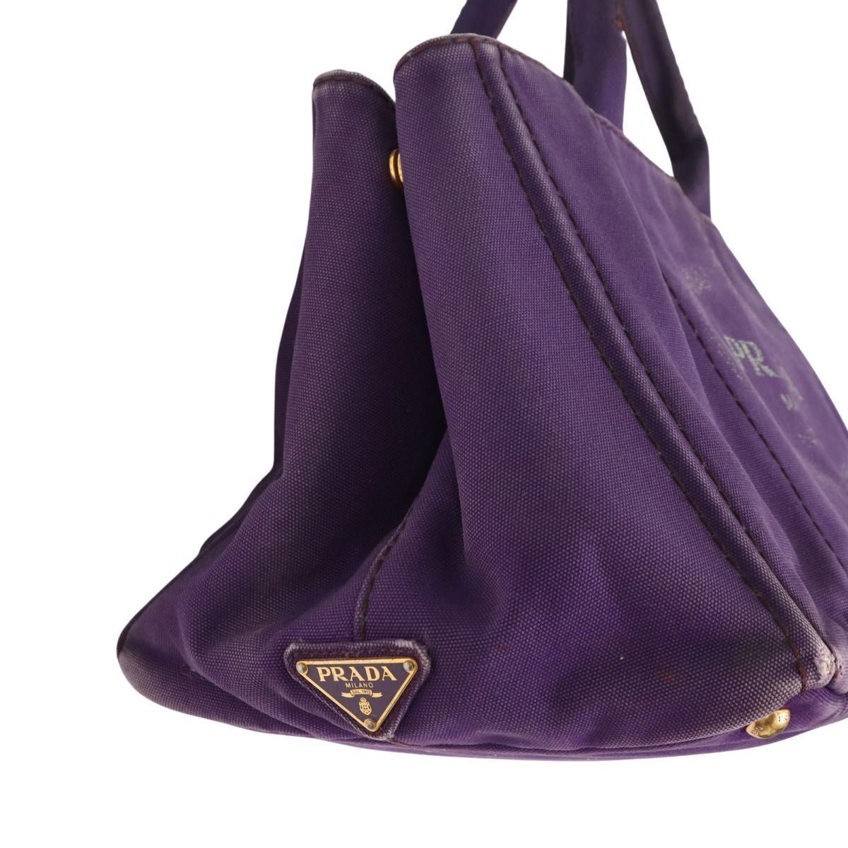希少】PRADA プラダ カナパ トートバッグ ハンドバッグ パープル
