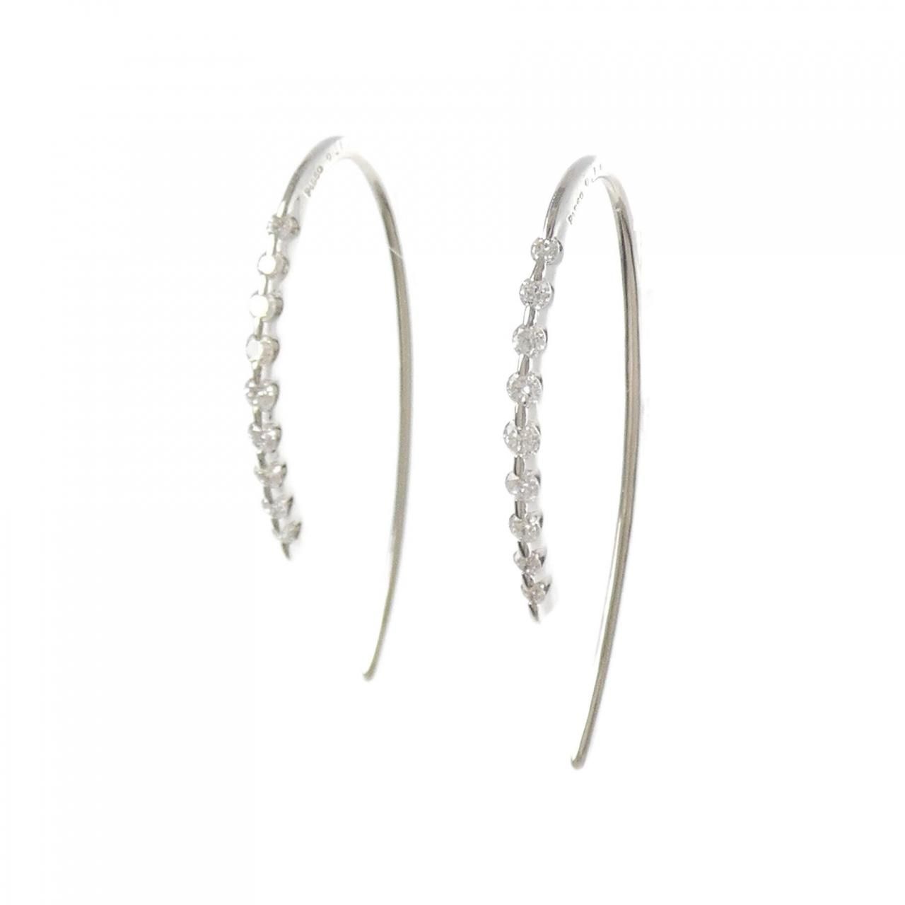 PT 950 ダイヤモンド ピアス 0.20 CT