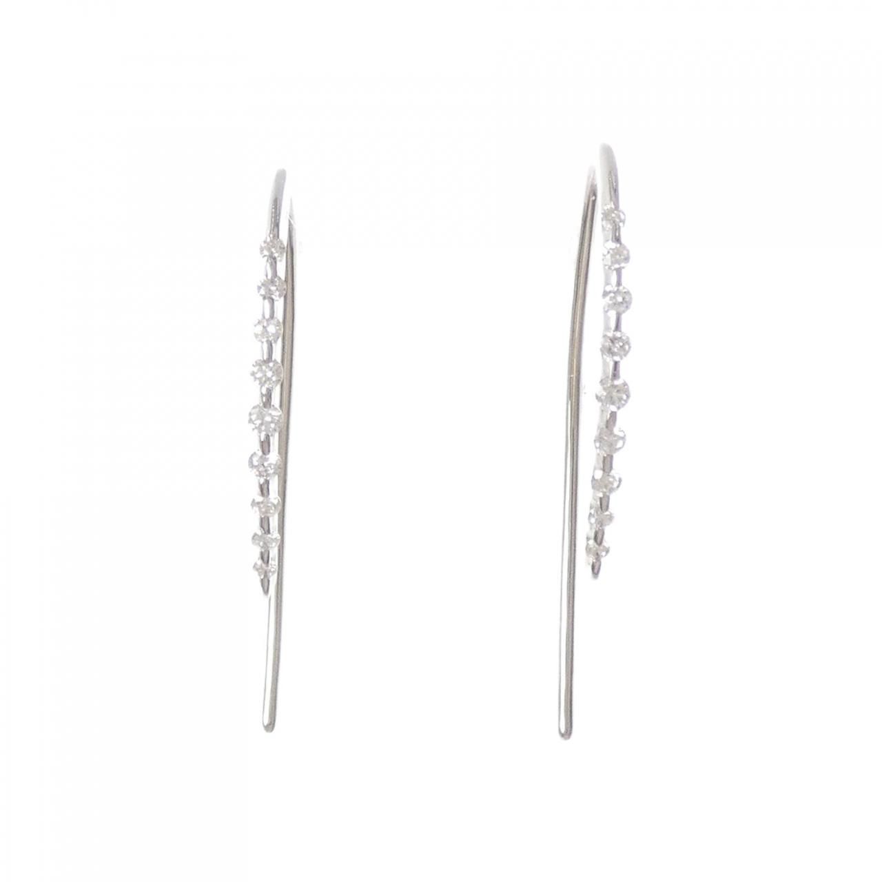 PT950 ダイヤモンド ピアス 0.20CT