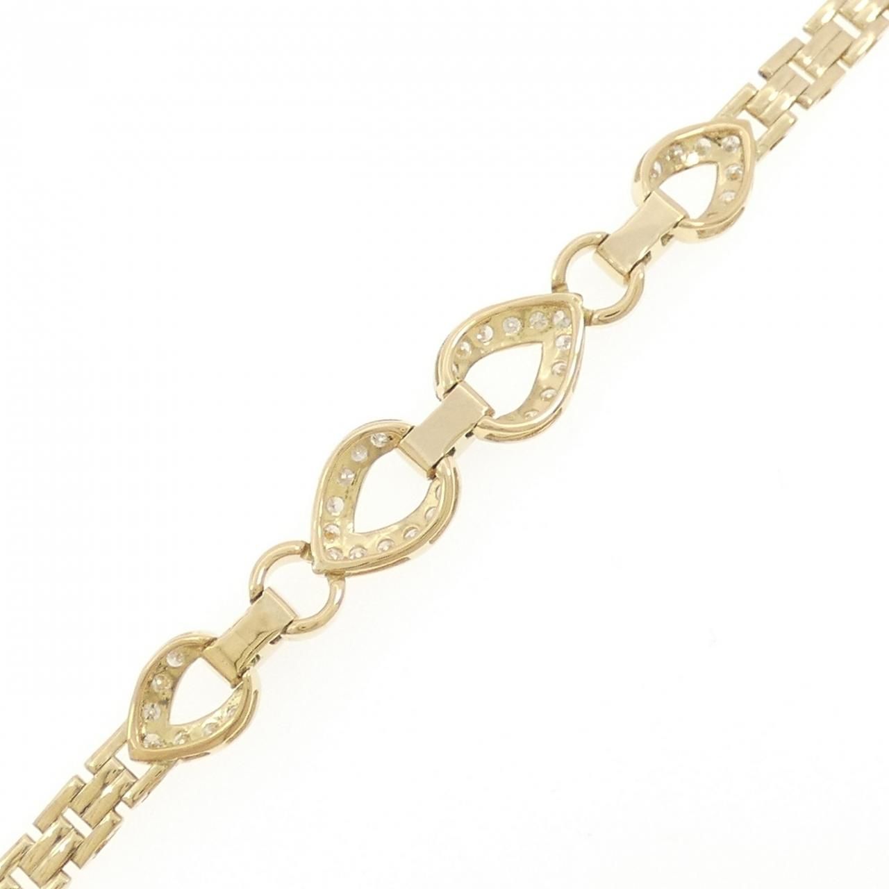 K 18 YG エメラルド ブレスレット 0.94 CT