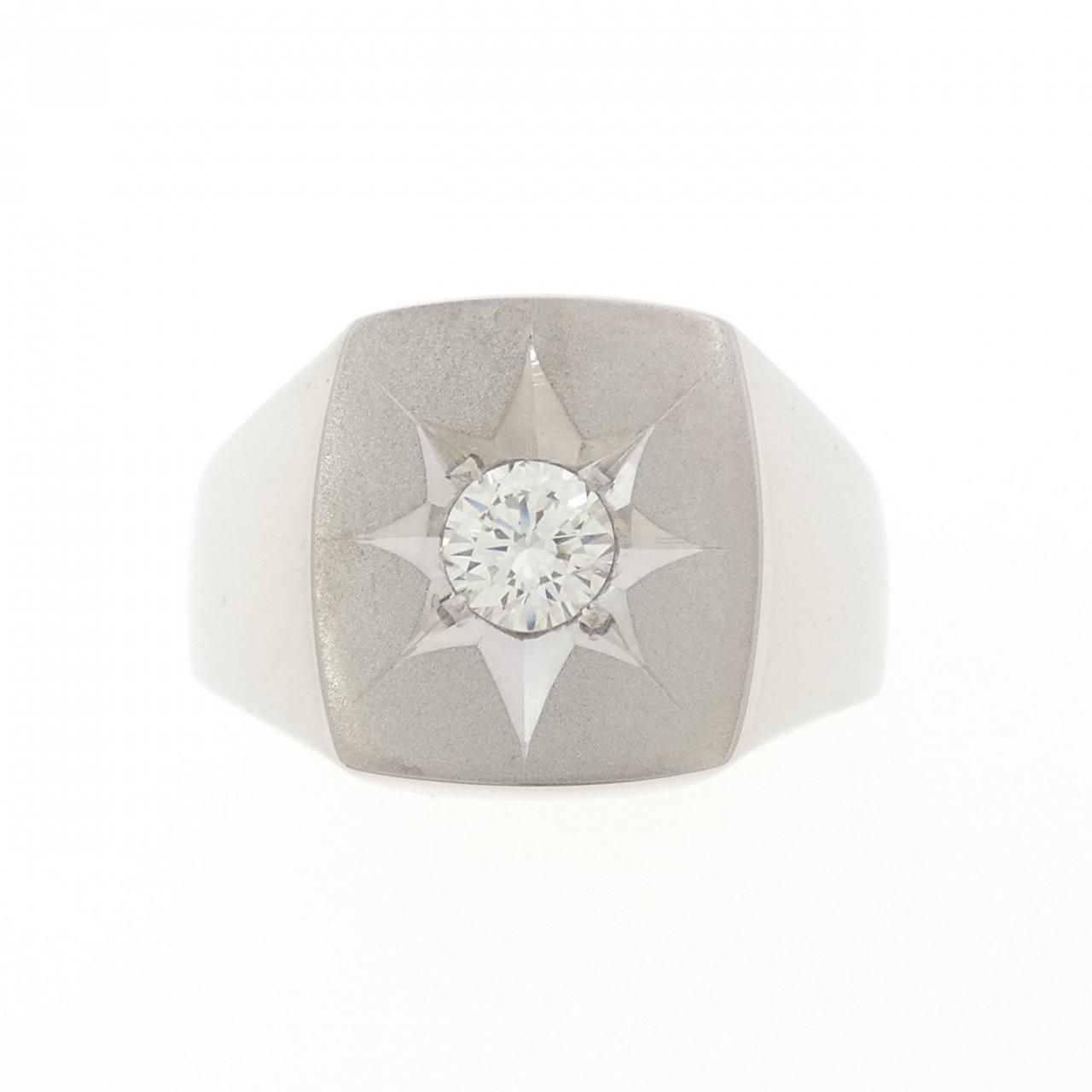 PT 900 印台 ダイヤモンド リング 0.32 CT