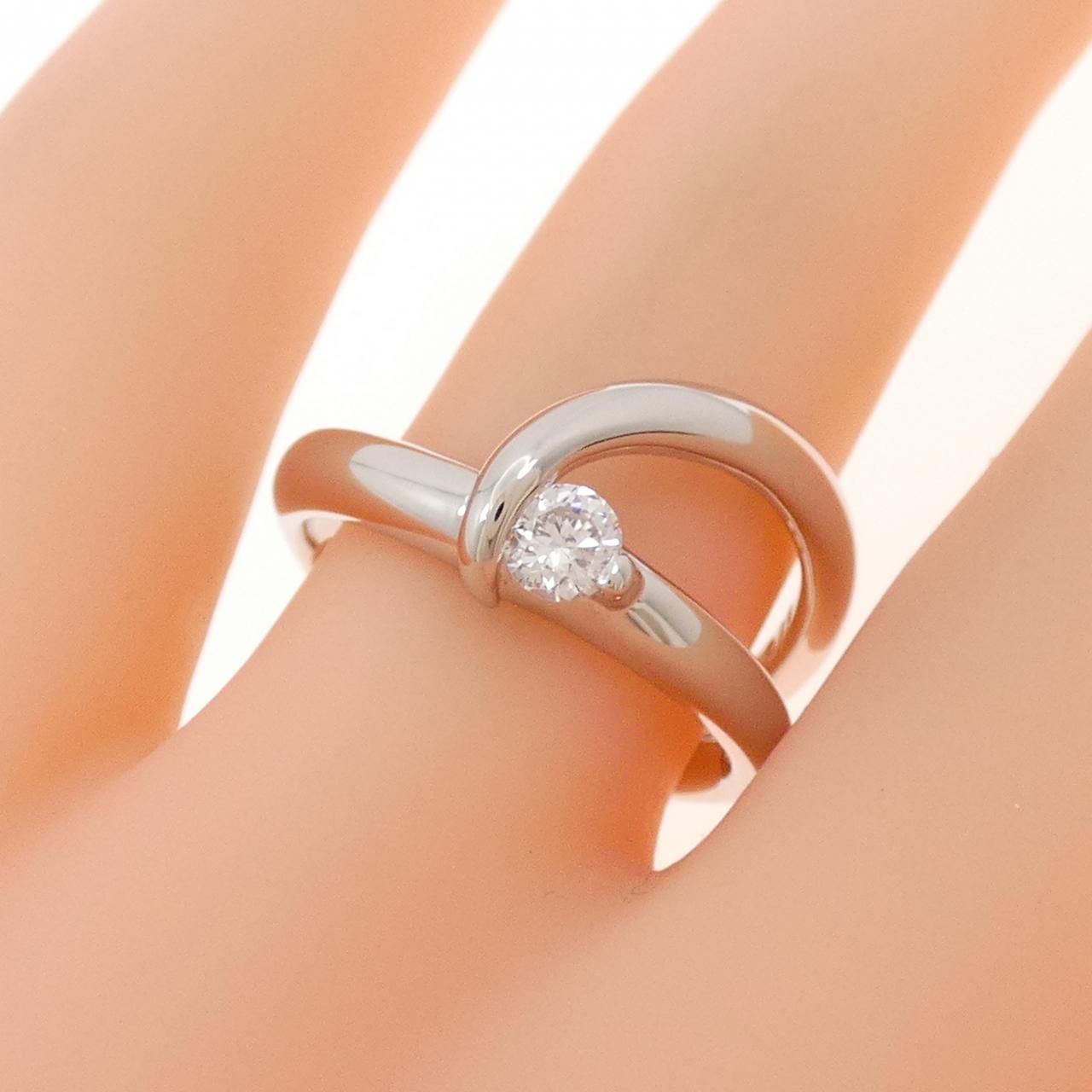  PT 900 ダイヤモンド リング 0.19 CT リング 指輪 アクセサリー
