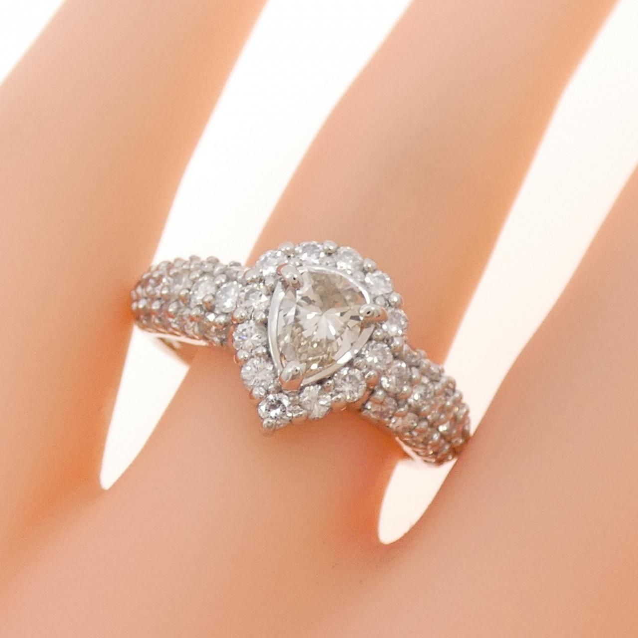 即日配送可！ PT900 ダイヤモンド リング 0.48CT