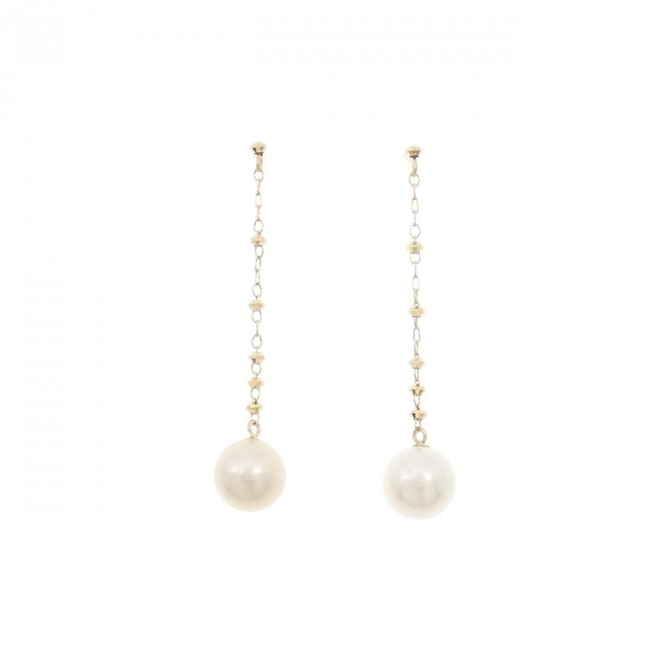 K18YG アコヤパール ピアス 6.3mm