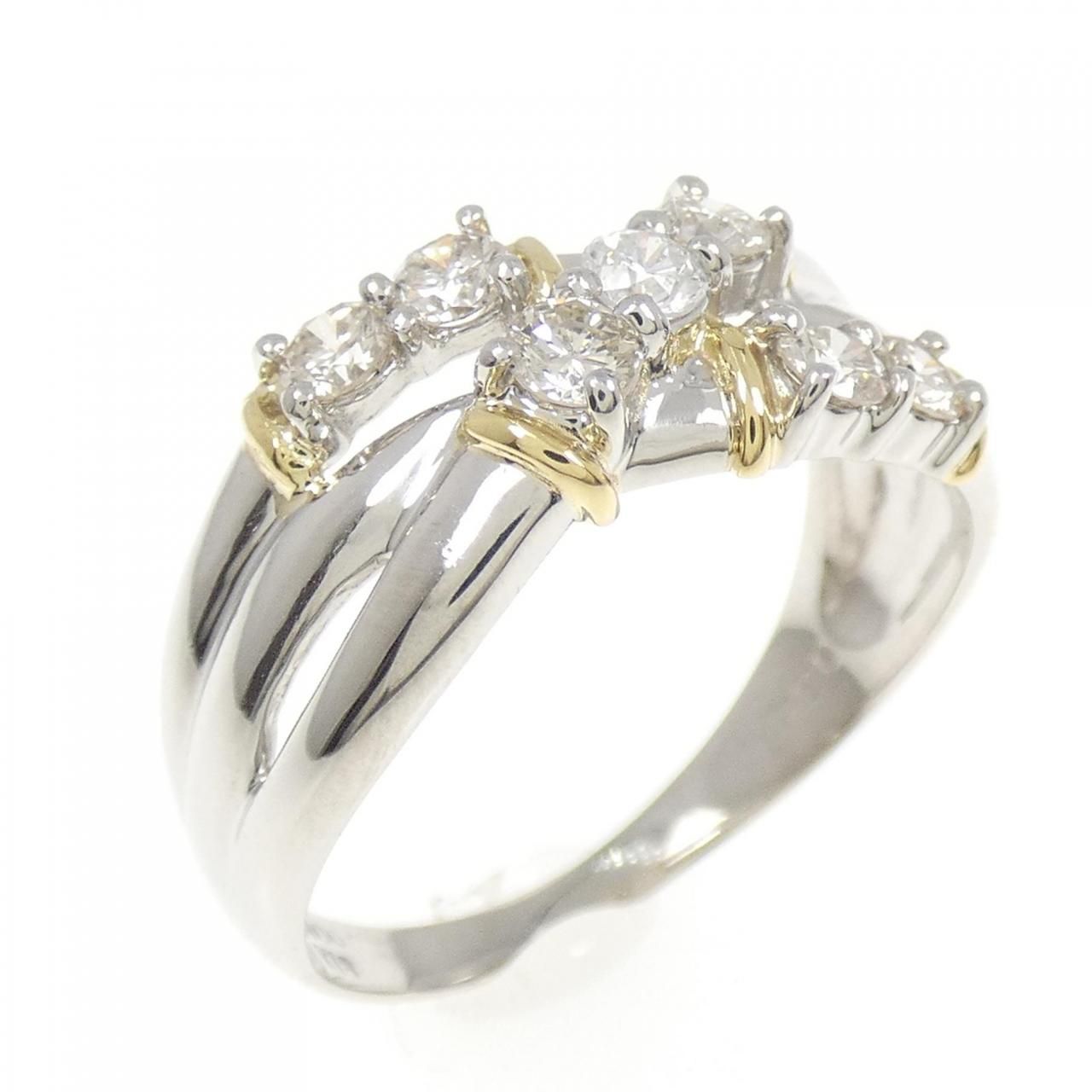 PT900 K18YG ダイヤモンド リング 0.54CT