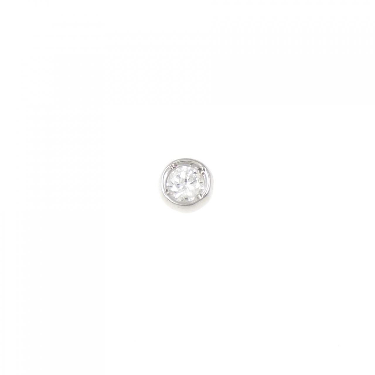 PT900 ダイヤモンド ピアス 0.1CT 片耳