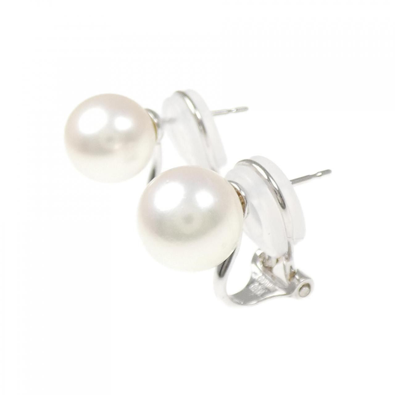 K 14 WG アコヤパール ピアス 8.5 mm