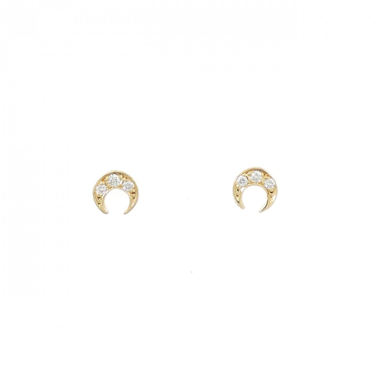 K18YG ダイヤモンド ピアス 0.04CT