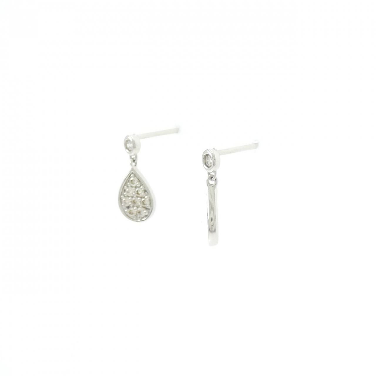 PT 900 ダイヤモンド ピアス 0.14 CT