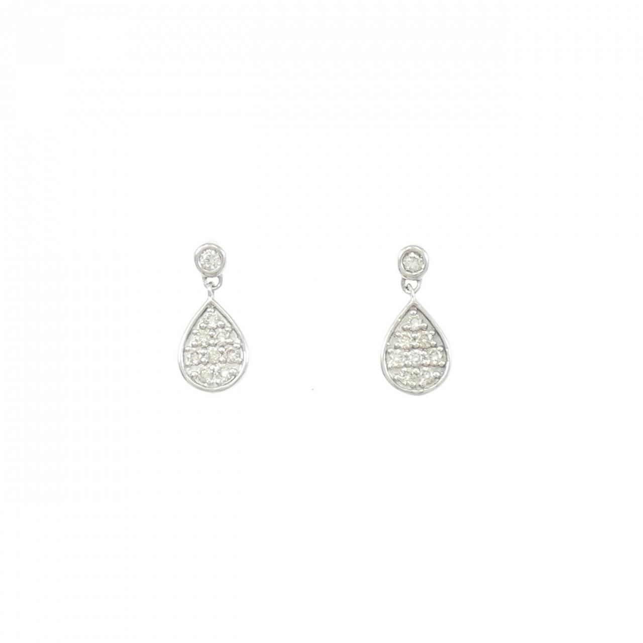 PT900 ダイヤモンド ピアス 0.14CT
