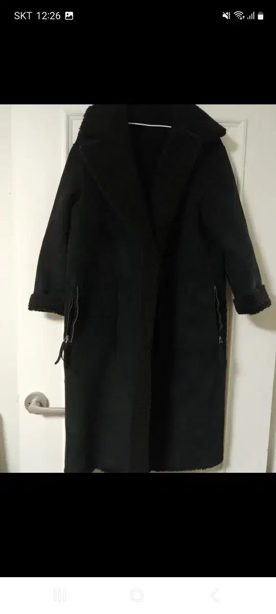 リバーシブル ロング ムートン クレソン