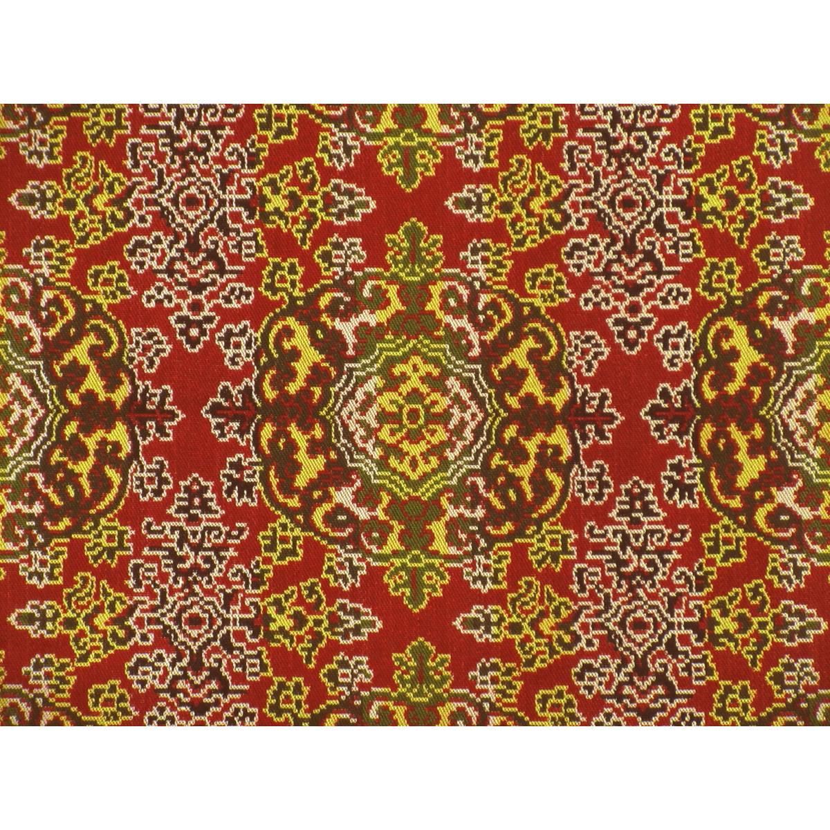 名古屋帯 開き名古屋 全通柄 軾天平唐花文錦 龍村美術織物