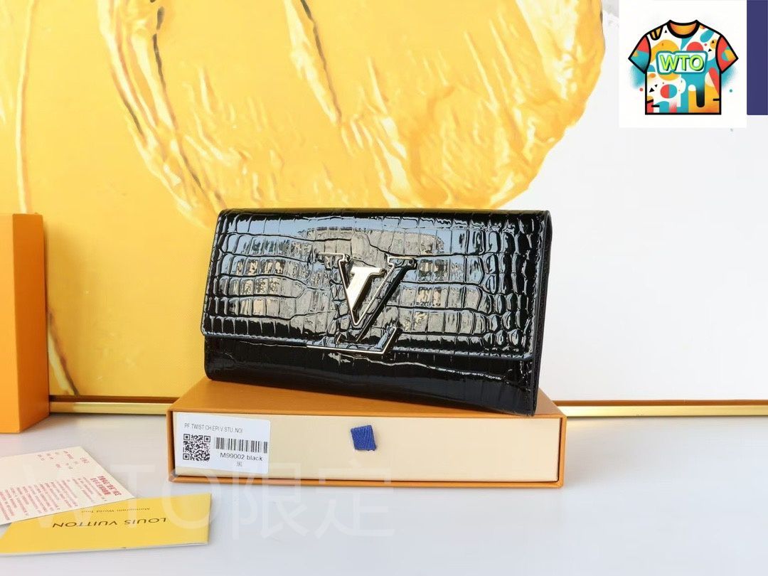 今日 Louis Vuitton ルイ ヴィトン カプシーヌ 財布 クロコダイルレザーを使用 雅なデザインを備える