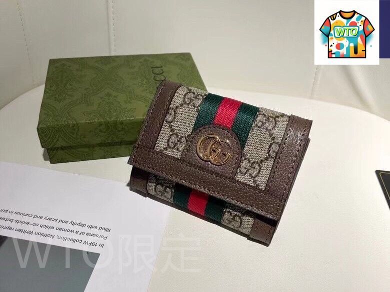今日 Gucci グッチ ショート財布 表裏頭層小牛皮使用で超薄設計で携帯性に優れる-WTO輸入2