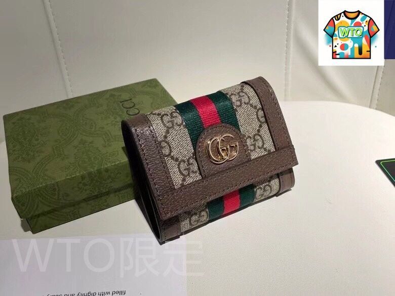 今日 Gucci グッチ ショート財布 表裏頭層小牛皮使用で超薄設計で携帯性に優れる-WTO輸入2