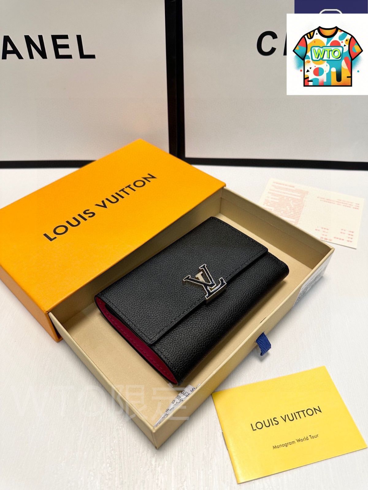 WTO通販 Louis Vuitton ルイヴィトン クラシックウォレット ライチ柄頭層牛皮で触感に優れる WTO輸入 IJL 69