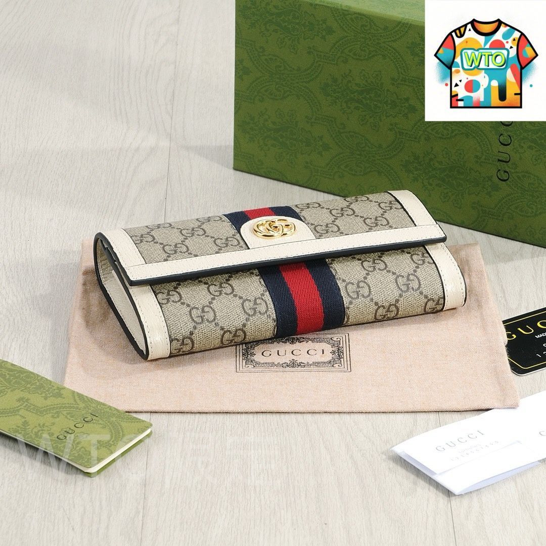 今日 Gucci グッチ オフィディアシリーズ 二つ折り財布 GGスプリームPVC使用 双G金具を装飾 WTO輸入2 マフラー 伸縮素材