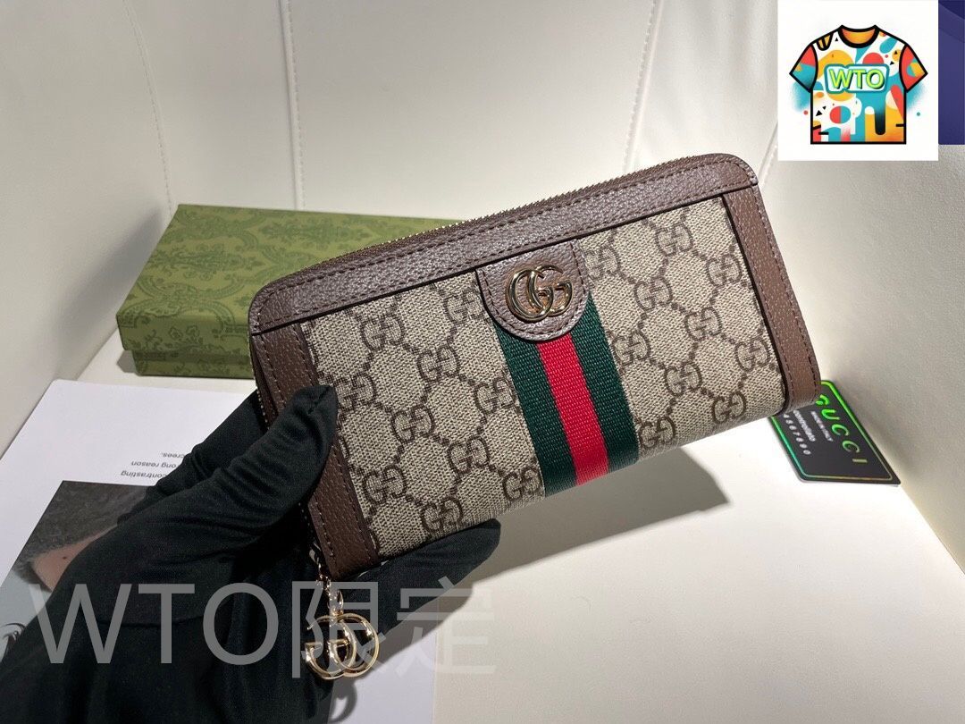 今日 Gucci グッチ ショート財布 表裏頭層小牛皮使用で超薄設計で携帯しやすい-WTO輸入2