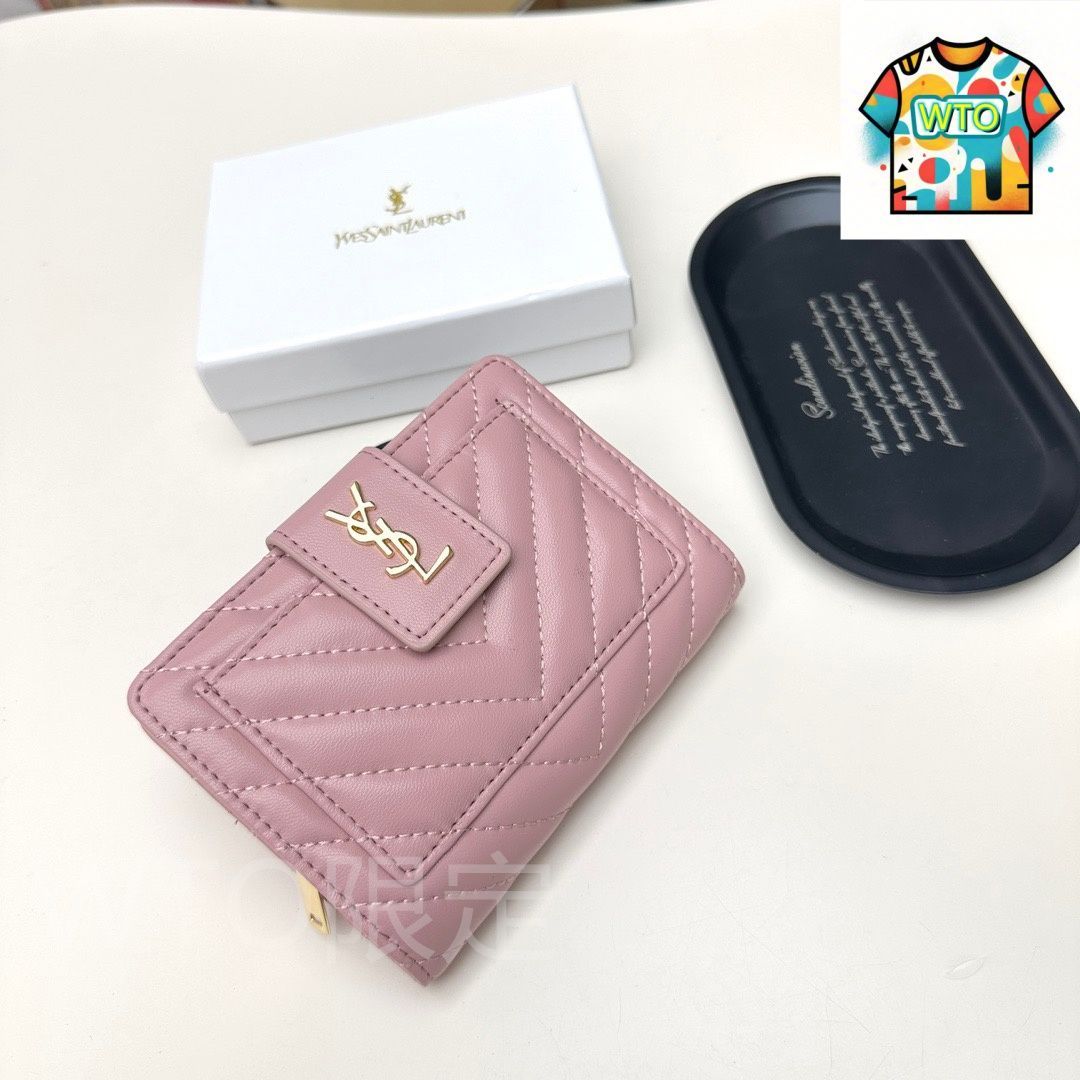 WTO通販 YSL Saint Laurent サン ローラン ミニ財布シリーズ 頭層の小羊皮を使用-WTO輸入-EML 93