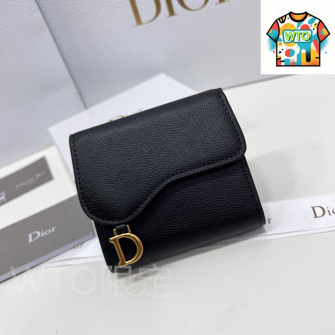 今日 Dior ディオール ミニカードケースシリーズ 頭層の牛皮を使用 WTO輸入2