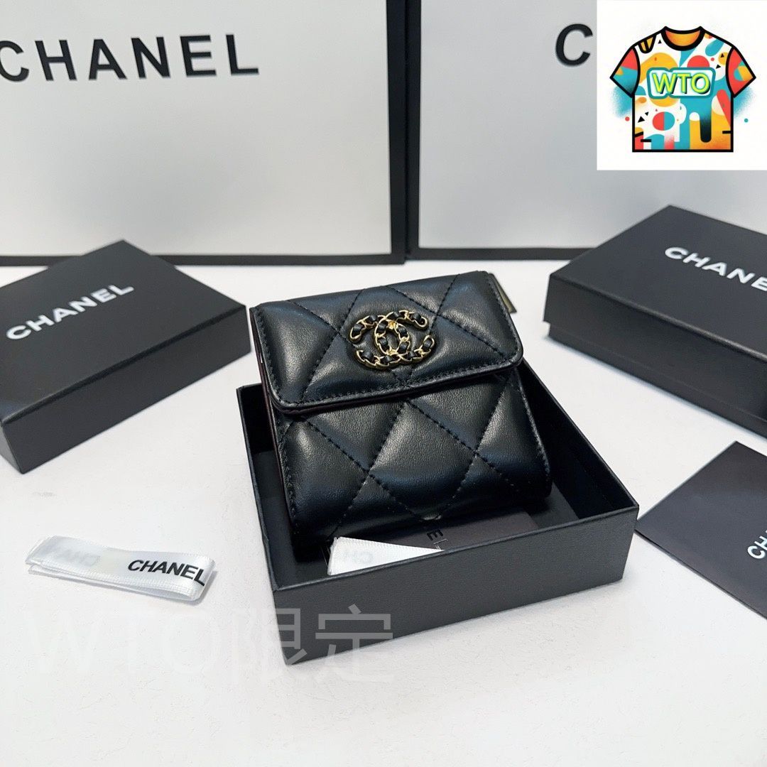 WTO通販 Chanel シャネル クラシックトリプルフォールド財布シリーズ クラシック菱格柄で手触りが柔らかく豊か-WTO輸入-PNQ 34