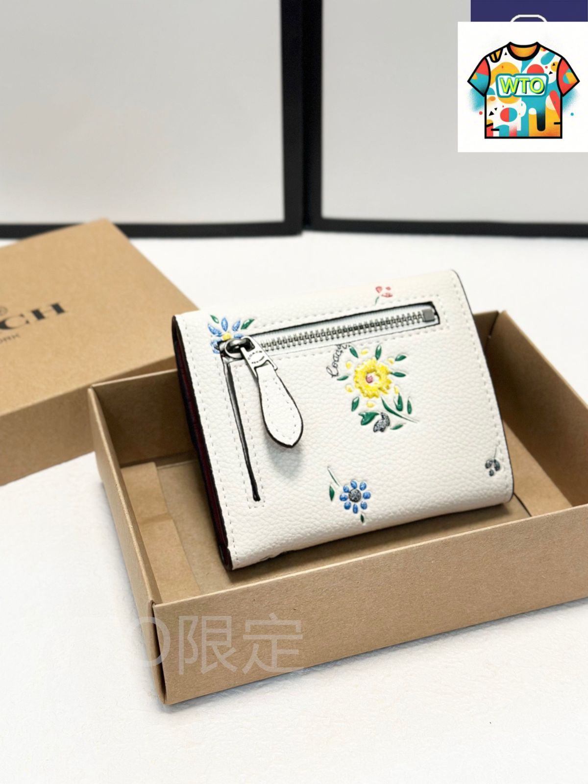 今日 Coach コーチ クラシック三つ折り財布 原版牛皮使用 精美デザインと優れた手触り