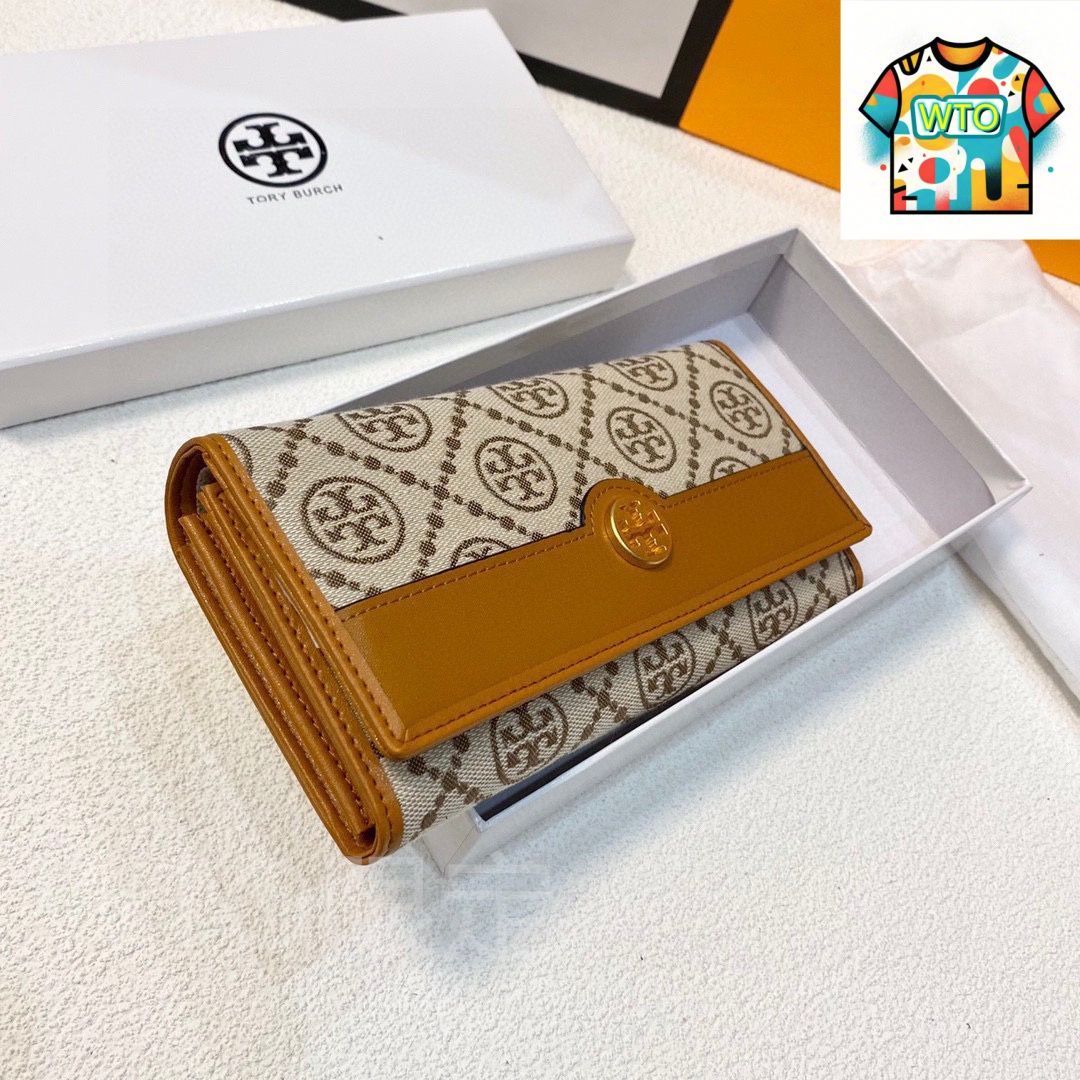  今日 Tory Burch トリーバーチ 布と牛皮の でファッション性に富む-WTO輸入2 財布 キッズファッション小物