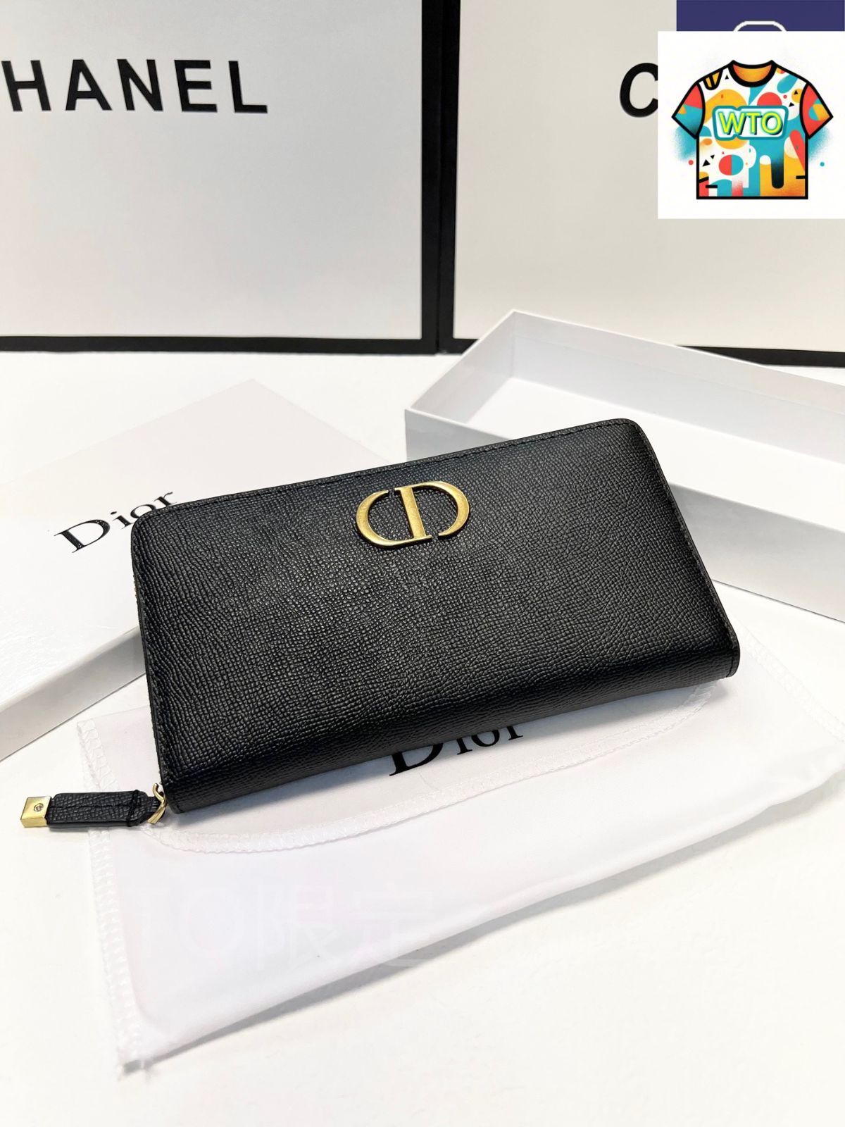 今日 Dior ディオール ショートハンドポーチ 表裏頭層牛皮使用 男女兼用対応