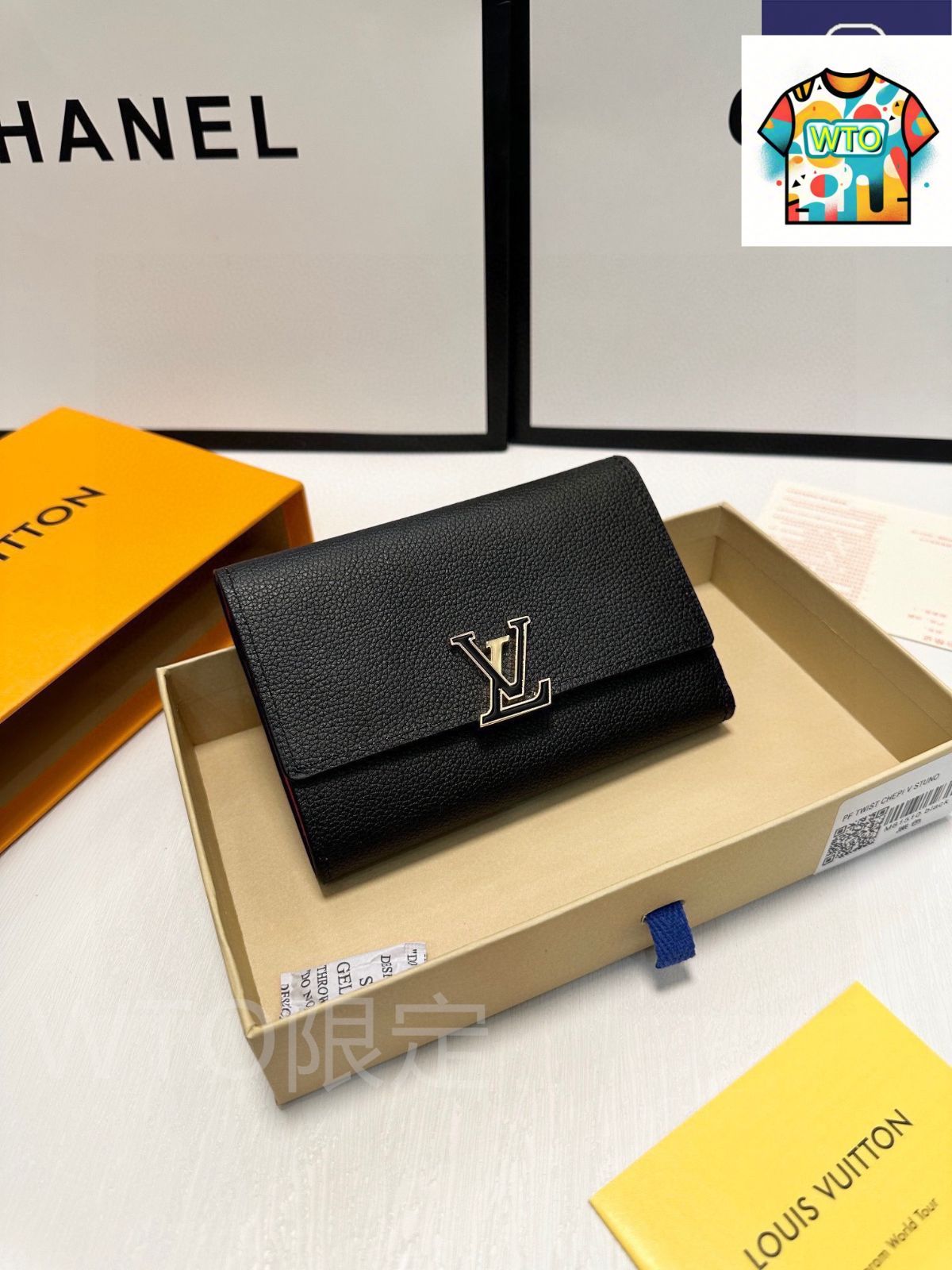 WTO通販 Louis Vuitton ルイヴィトン クラシックウォレット ライチ柄頭層牛皮で触感に優れる-WTO輸入-IJL 69