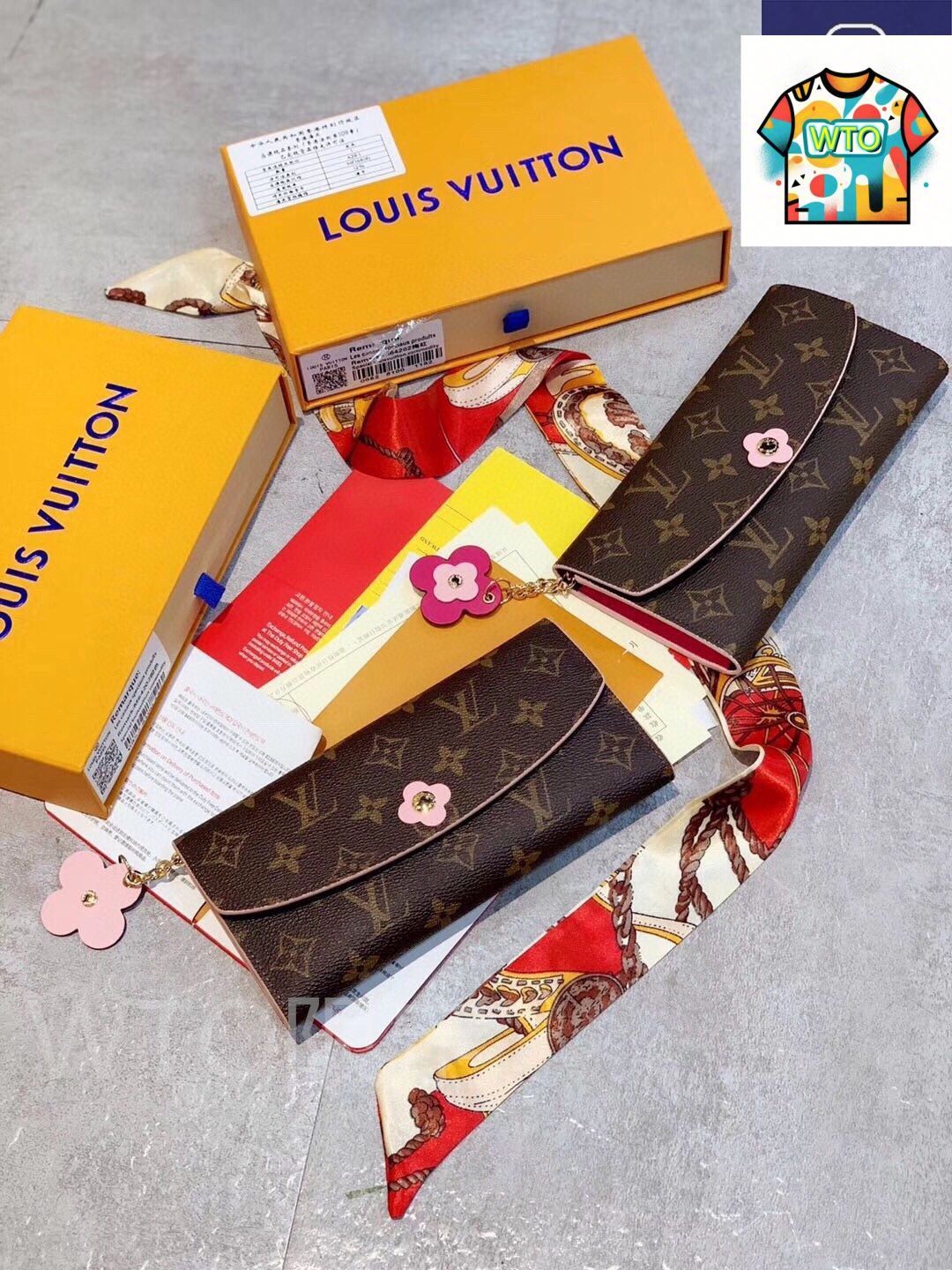 WTO通販 Louis Vuitton ルイ ヴィトン クラシックエミリー財布シリーズ 優雅で実用的で精緻な柔らかさを備える-WTO輸入-PNV 24