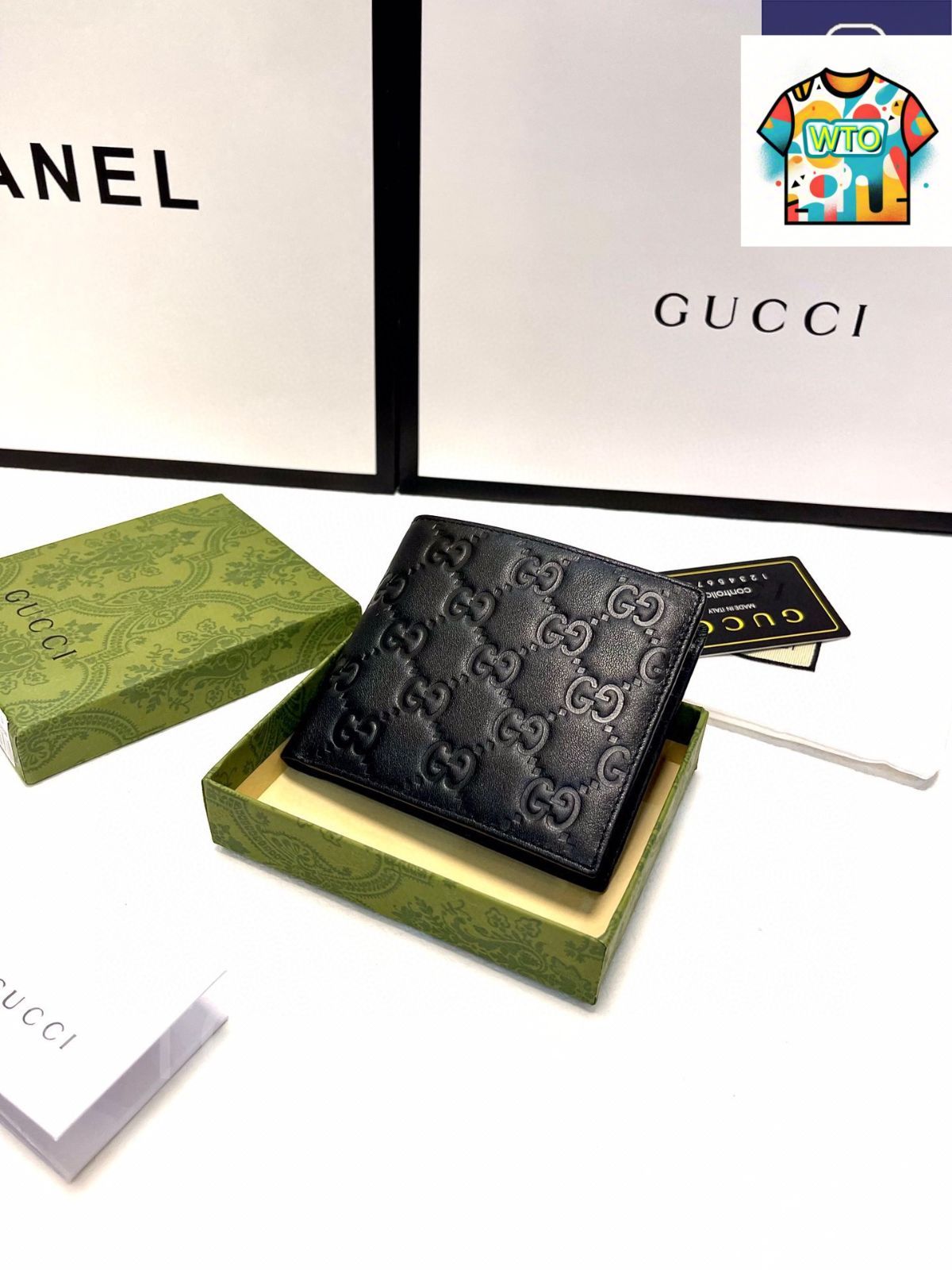 今日 Gucci グッチ 男士クラシックショート 折財布 高品質牛皮使用で手触り良好 シンプル で男士必携-WTO輸入2