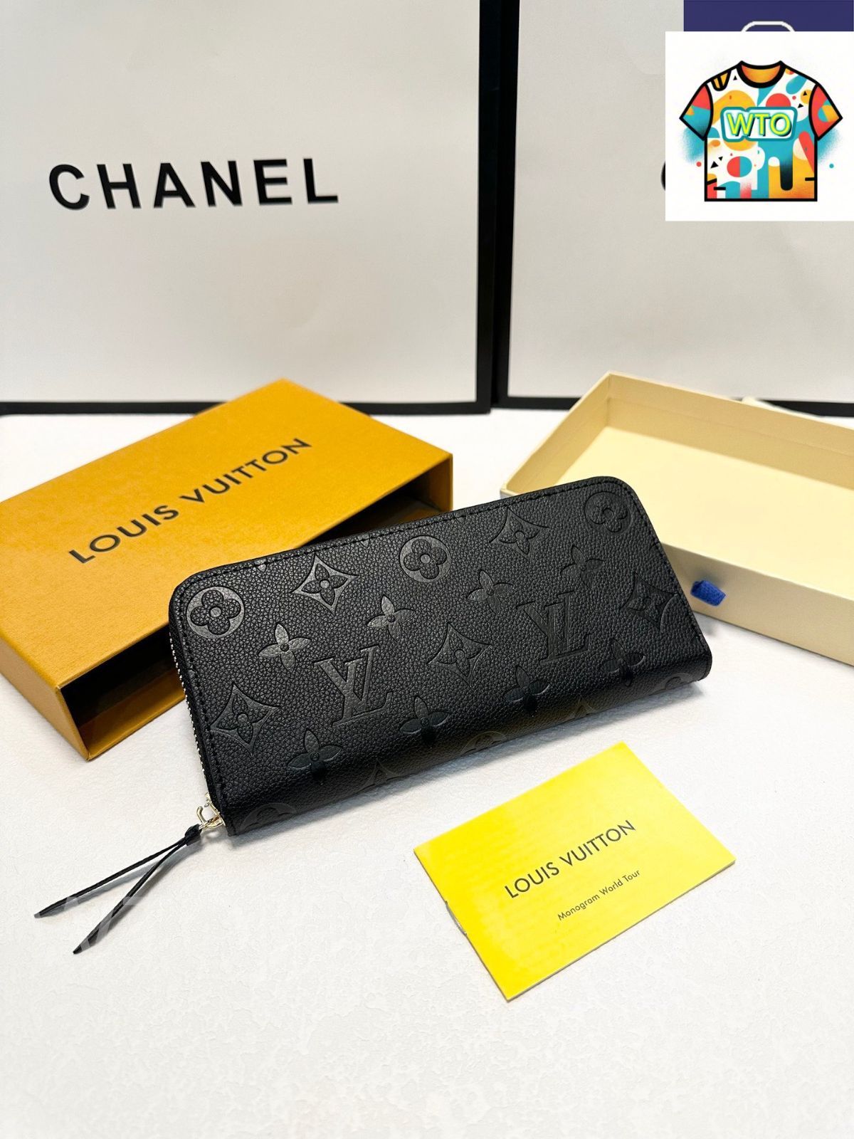  WTO通販 Louis Vuitton ルイヴィトン クラシックレガシーシリーズ 牛皮エンボス加工を採用-WTO輸入-OFP 61 財布 キッズファッション小物