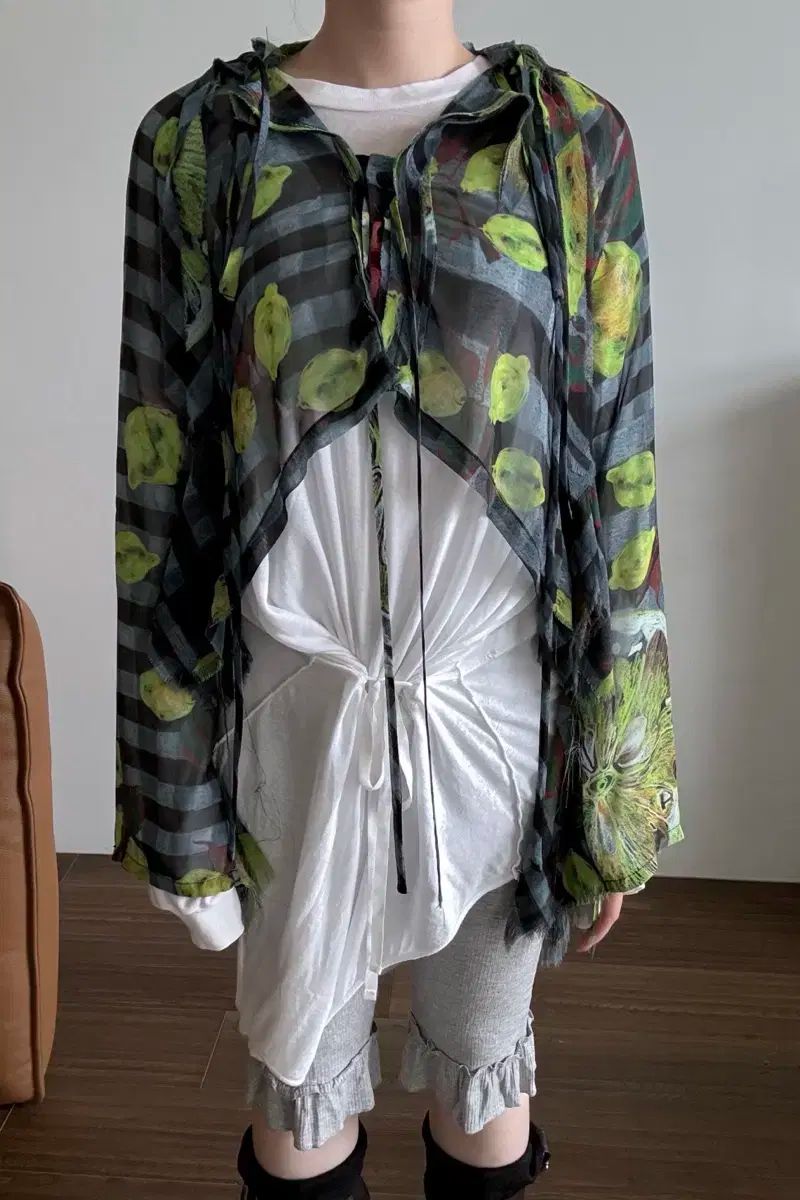 Ottolinger オートリンガー プリンティング メッシュ シャツ