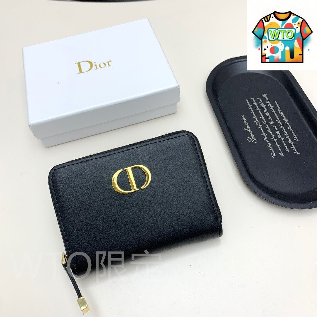 今日 Dior ディオール シャイニーレザーカードケース 仕上げ精巧 多カードスロット 持ち運び便利-WTO輸入2