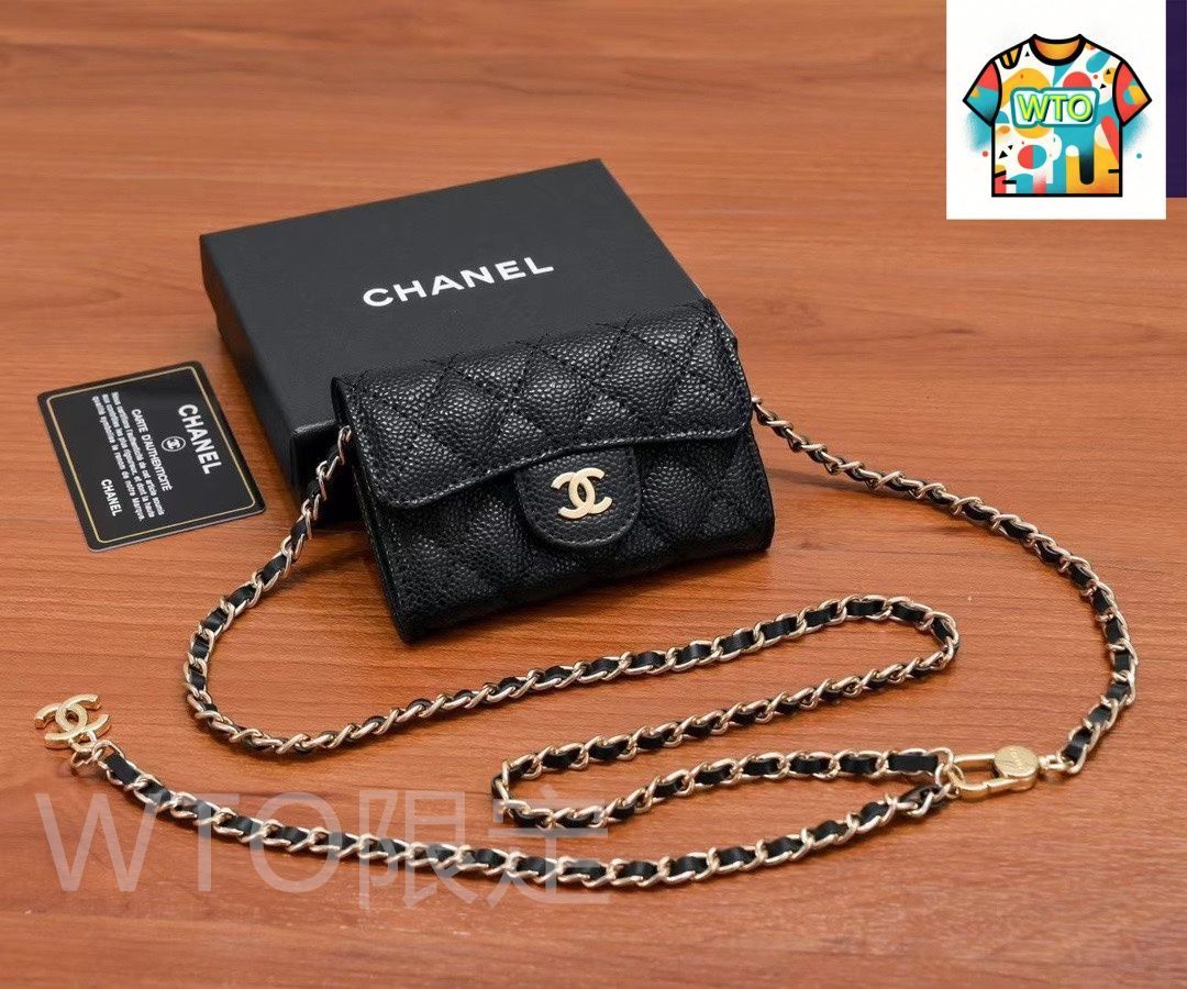 今日 Chanel シャネル キャビアレザー小財布 スタイリッシュで上品なデザイン WTO輸入2