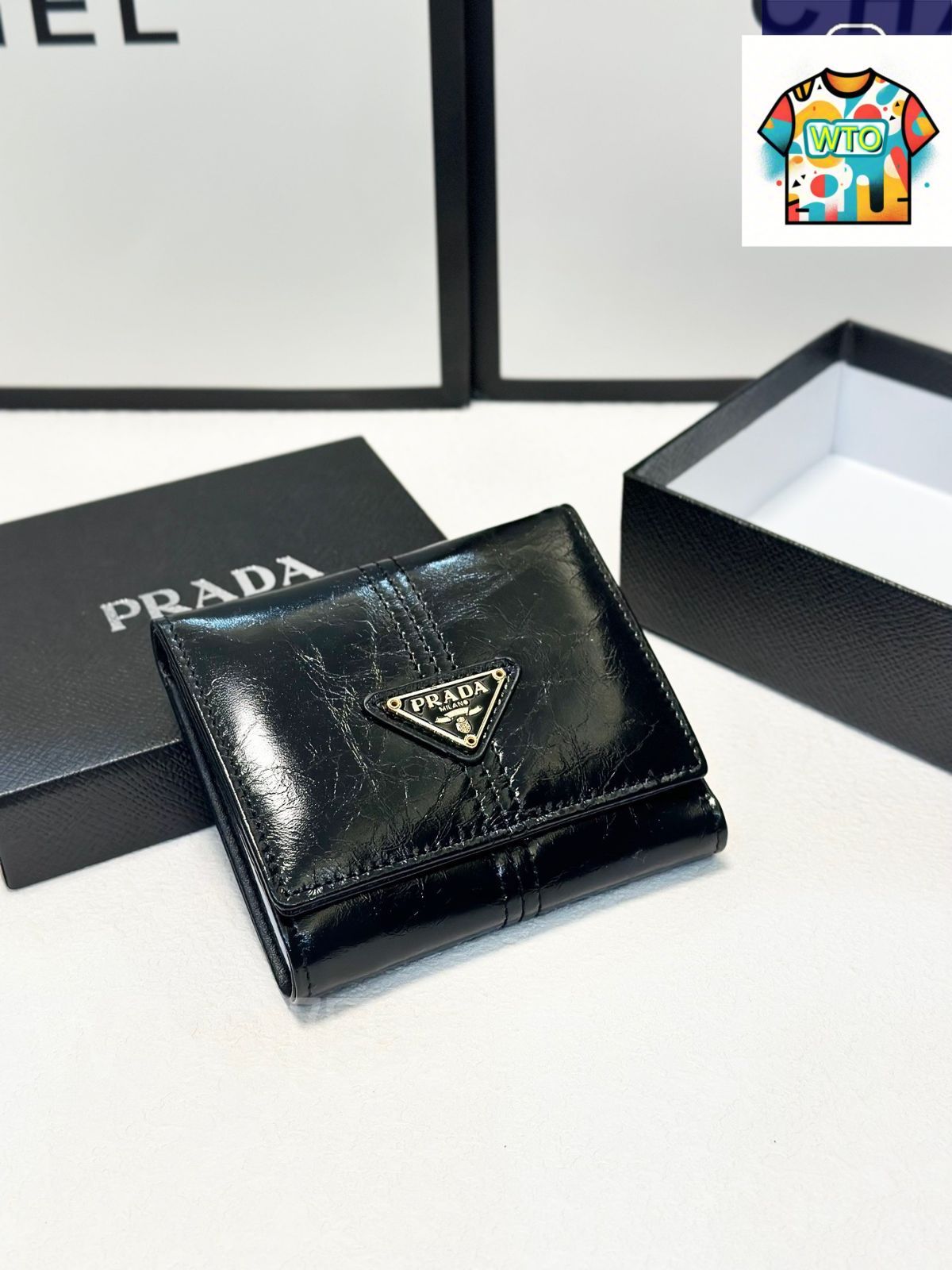 今日 Prada プラダ オイルレザー短財布 耐久性に優れ 仕上げが精良-WTO輸入2