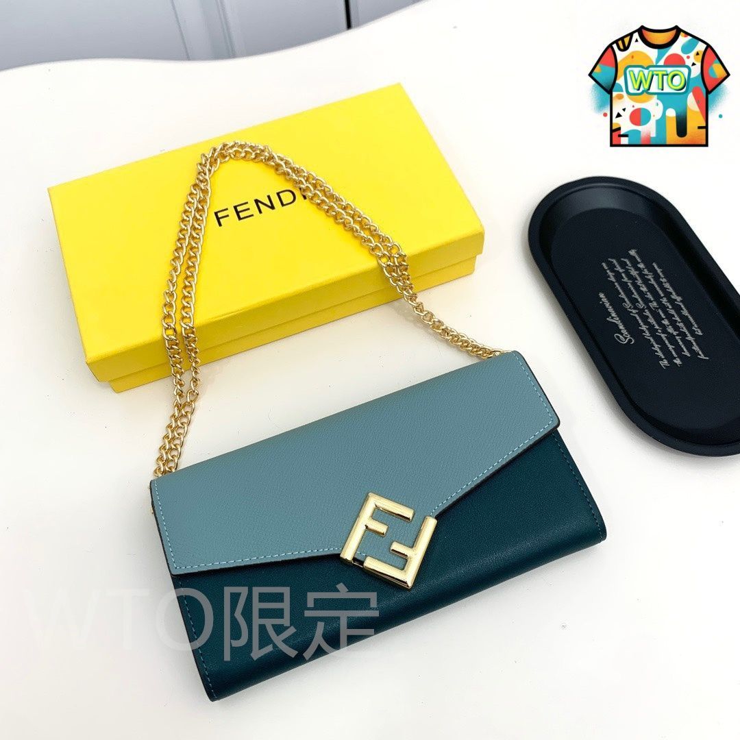 今日 Fendi フェンディ 財布シリーズ 輸入レザーに海外製金具を備える-WTO輸入2