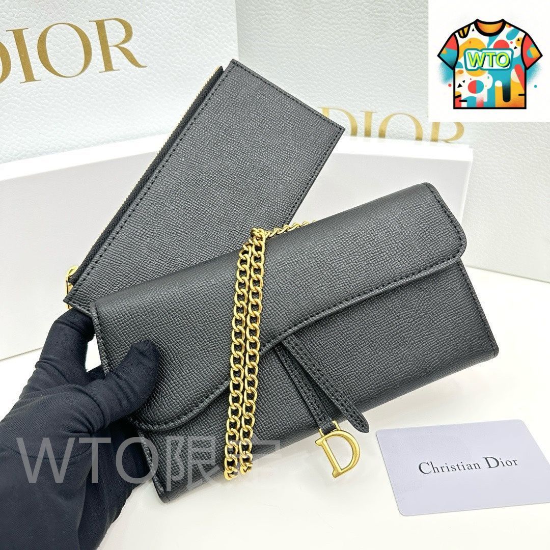 今日 Dior ディオール 財布シリーズ 輸入レザーに海外製金具を備える-WTO輸入2