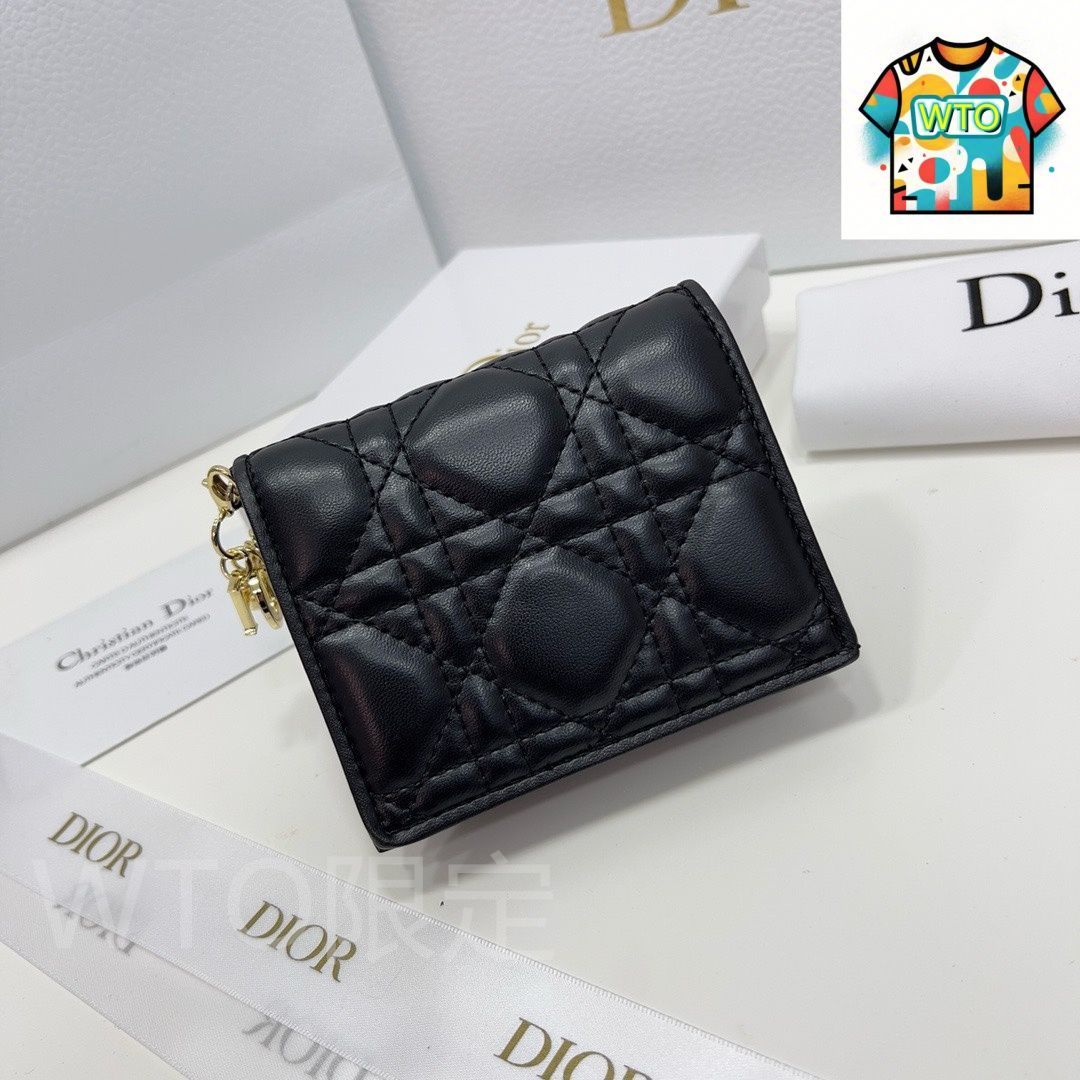 今日 Dior ディオール ミニレディーディオールウォレット 羊皮革にトグルステッチクラシックデザイン-WTO輸入2