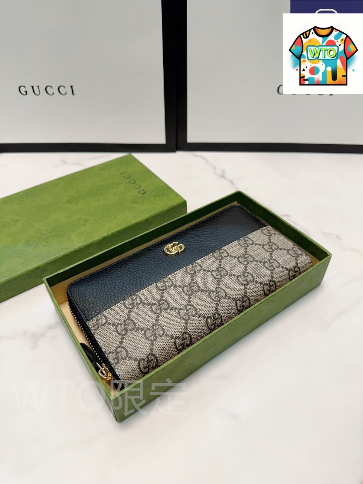 今日 Gucci グッチ シングルジッパーミニハンドバッグ 表裏頭層牛皮使用 男女兼用 -WTO輸入2