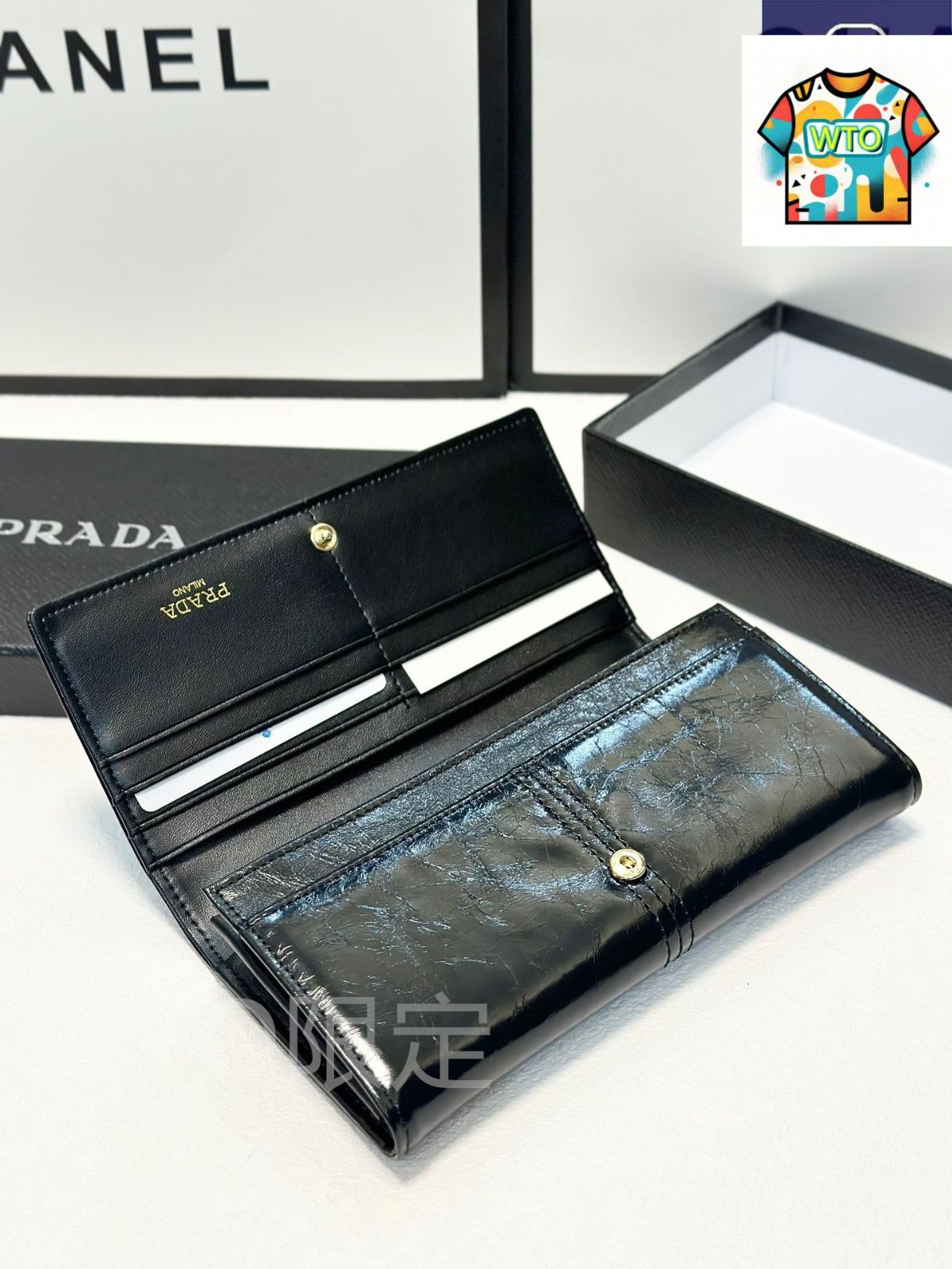  今日 Prada プラダ オイルレザー二つ折り財布 耐久性に優れ 仕上げ精良-WTO輸入2 財布 キッズファッション小物