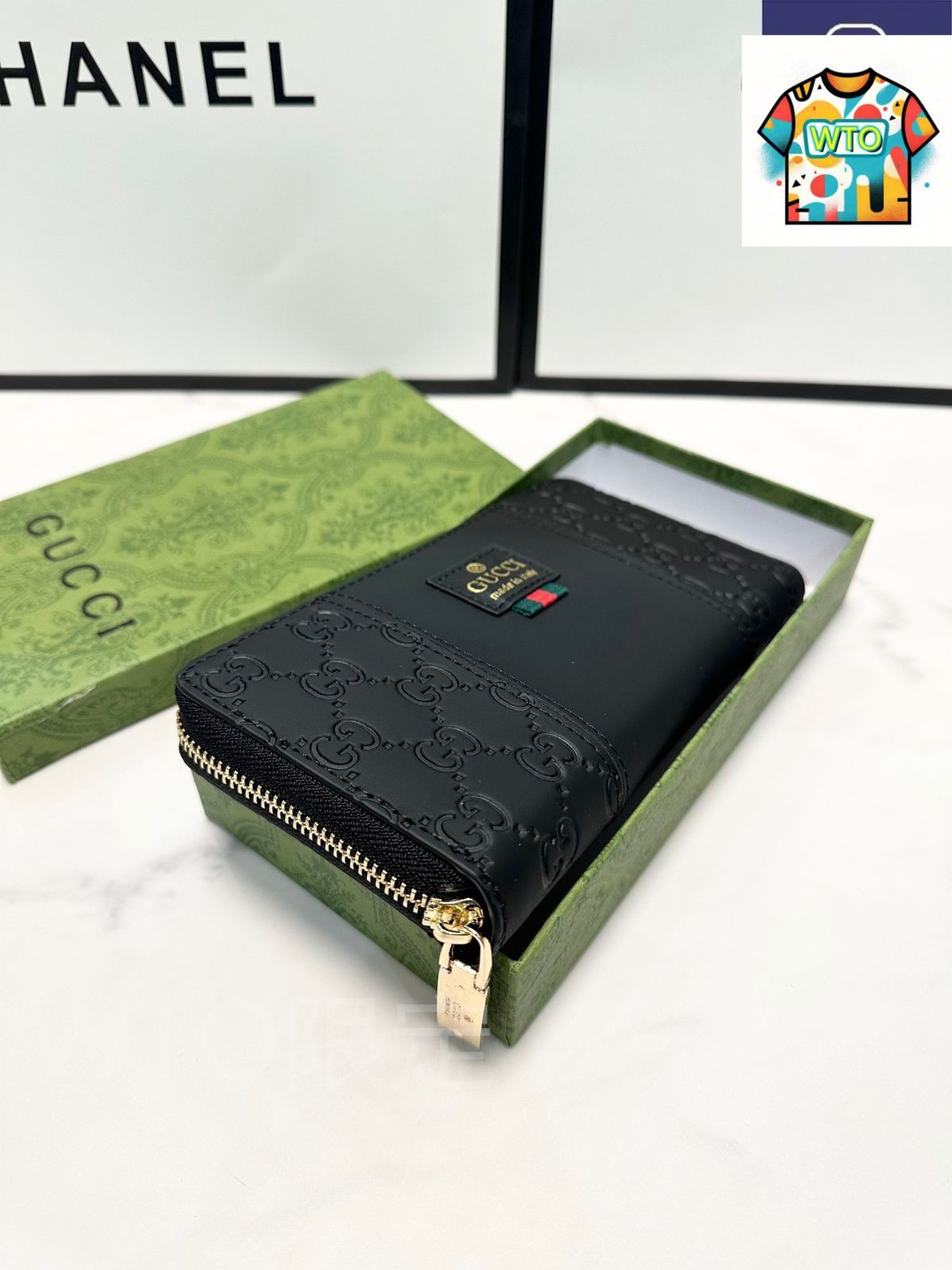 WTO通販 Gucci グッチ スエードレザー財布 クラシックデザイン 高品質仕上げ-WTO輸入-CAT 51