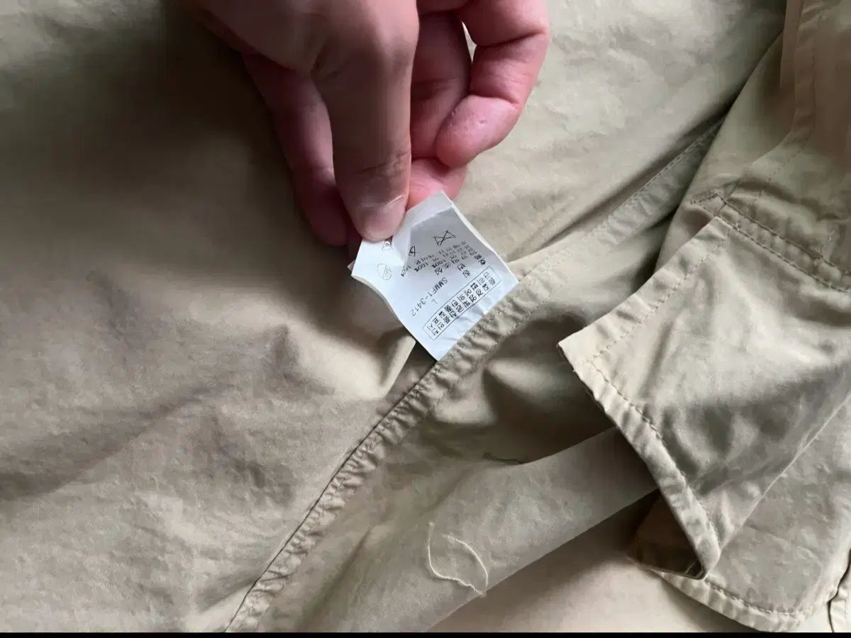 隠しボタンダウン トレンチコート