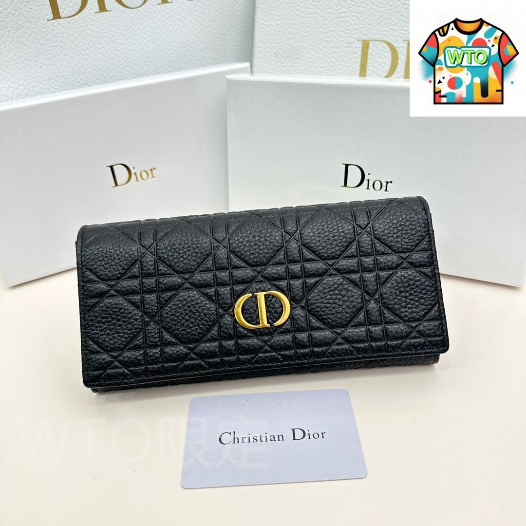 今日 Dior ディオール 最新 ウォレット 輸入小牛皮で仕上げ精美刺繍細かい作り WTO輸入2