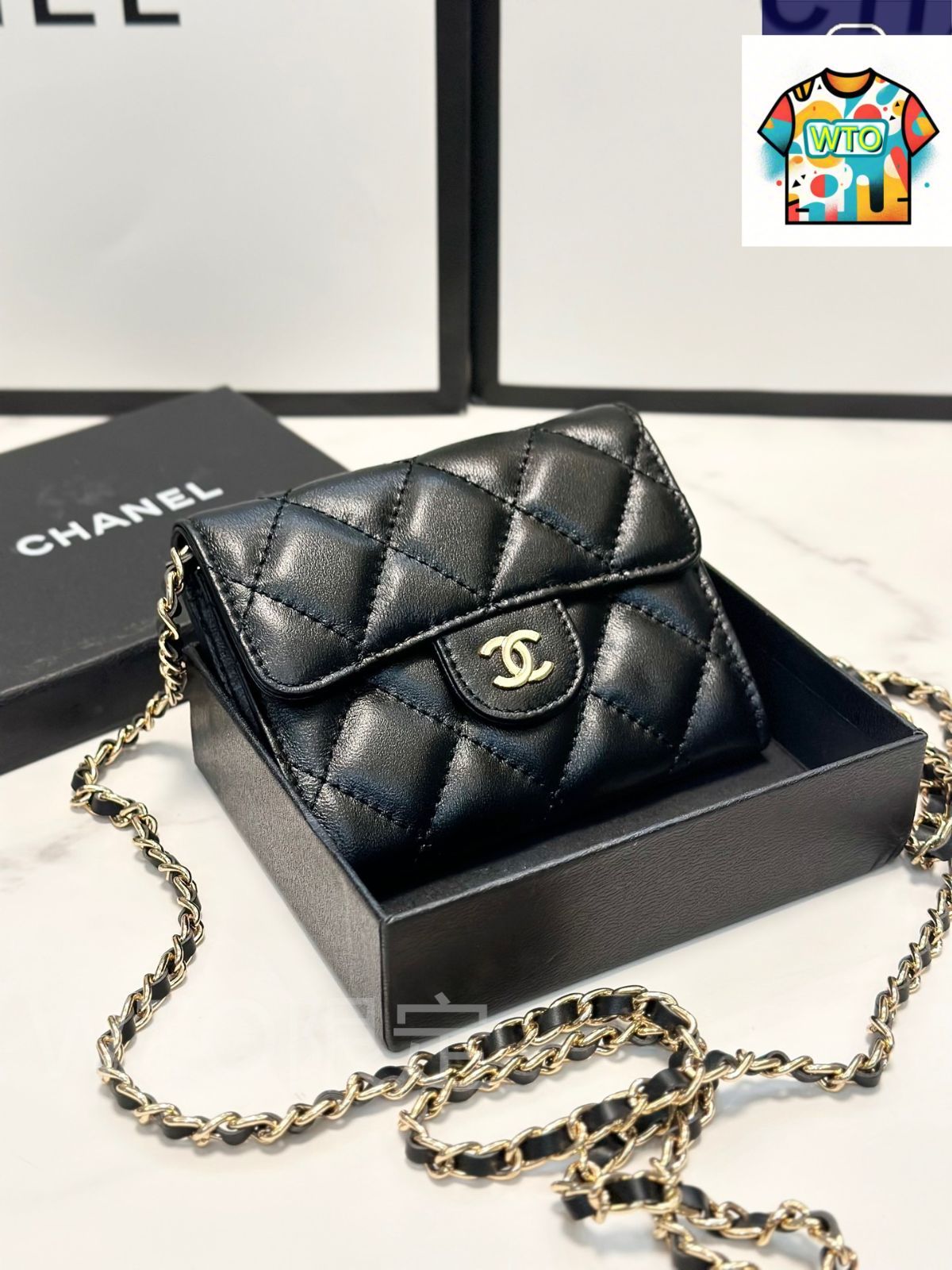 今日 Chanel シャネル レザー小財布 スタイリッシュで上品なデザイン