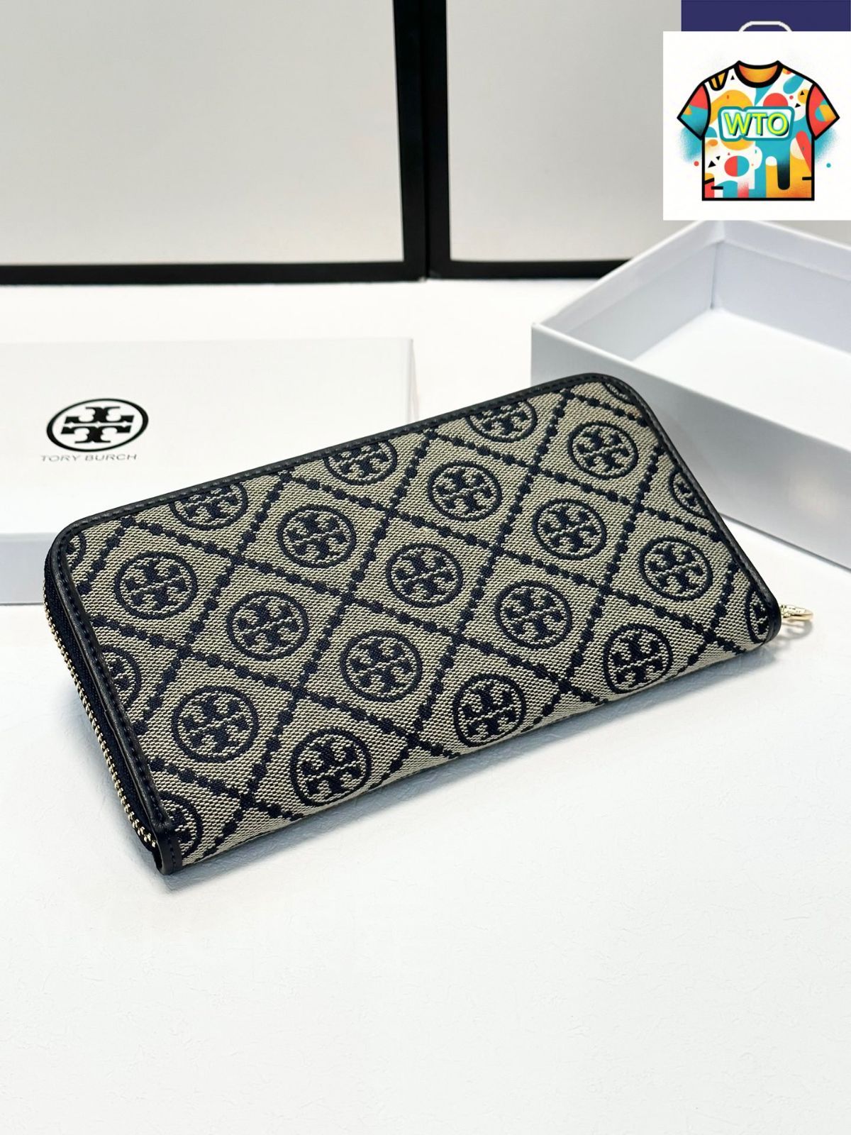 WTO通販 Tory Burch トリーバーチ シングルジッパー財布 オリジナル素材×高品質レザー シンプル 尚デザイン-WTO輸入-FLZ 78